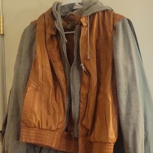 Men's Brown and Gray Jacket